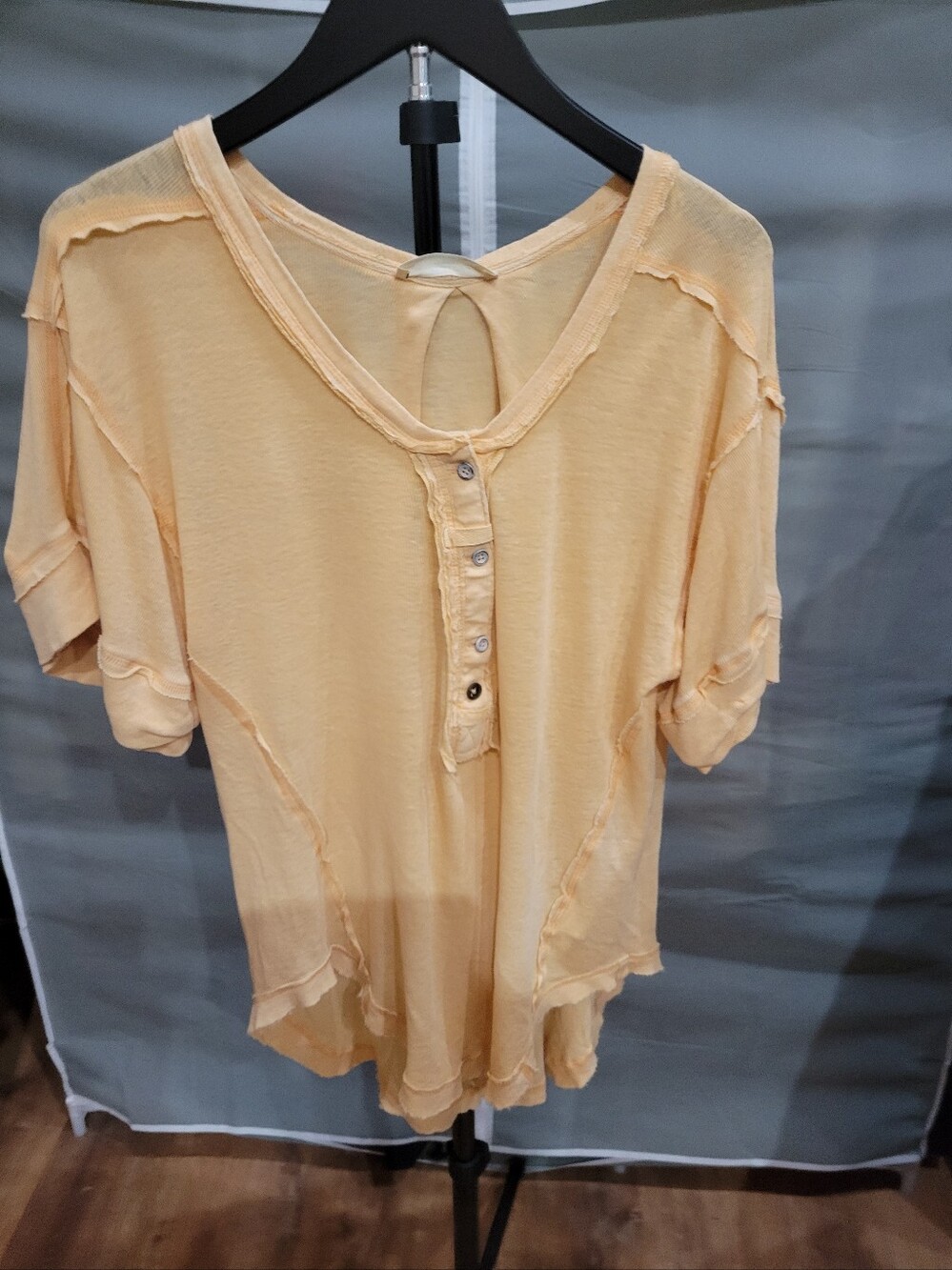 We The Free Honeysuckle Short Sleeve Henley Top - Women